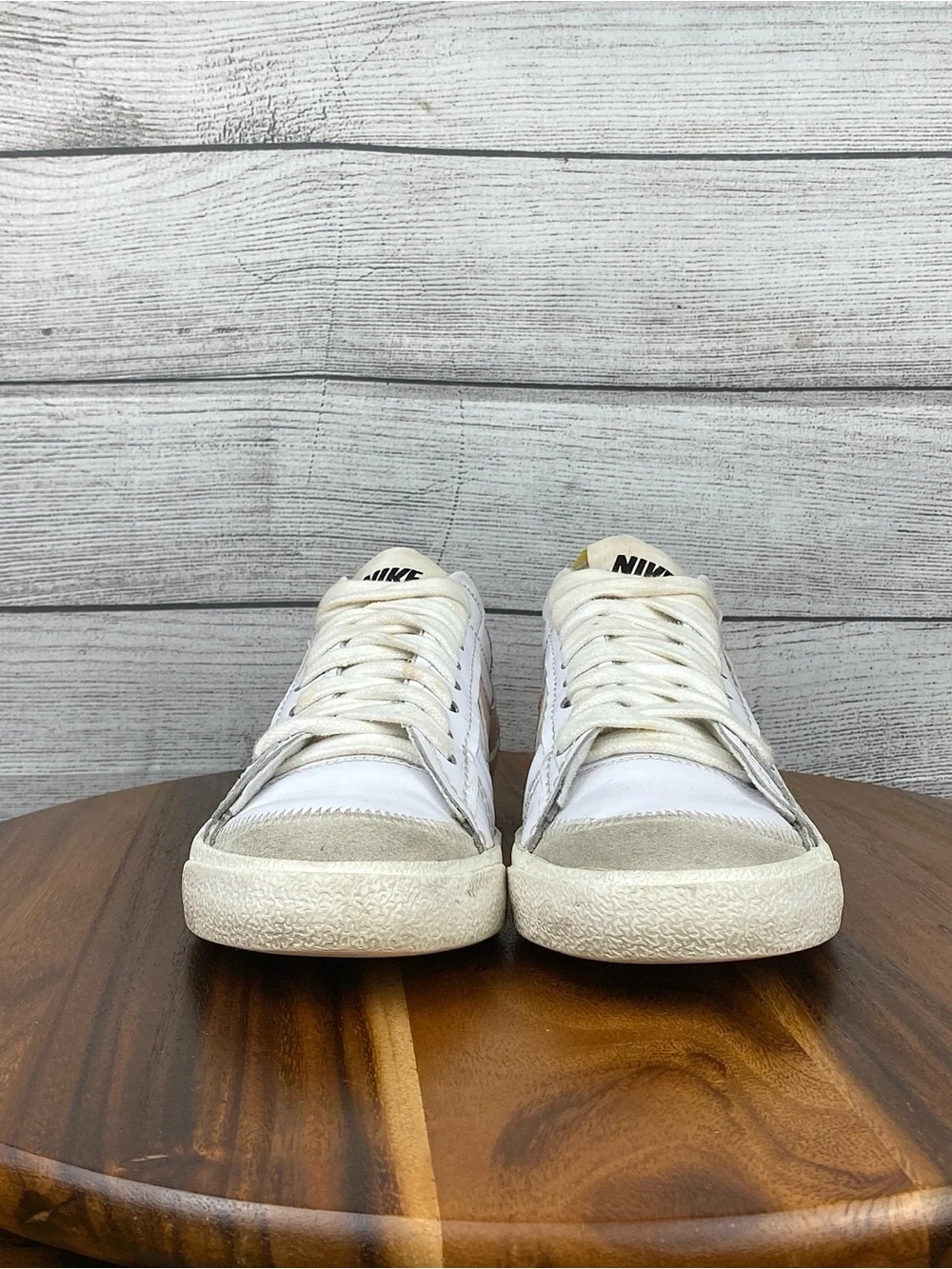 Nike Blazer Low 77 Jumbo Swoosh White Pink Oxford Shoe DQ1470-102 Women Size 9.5
